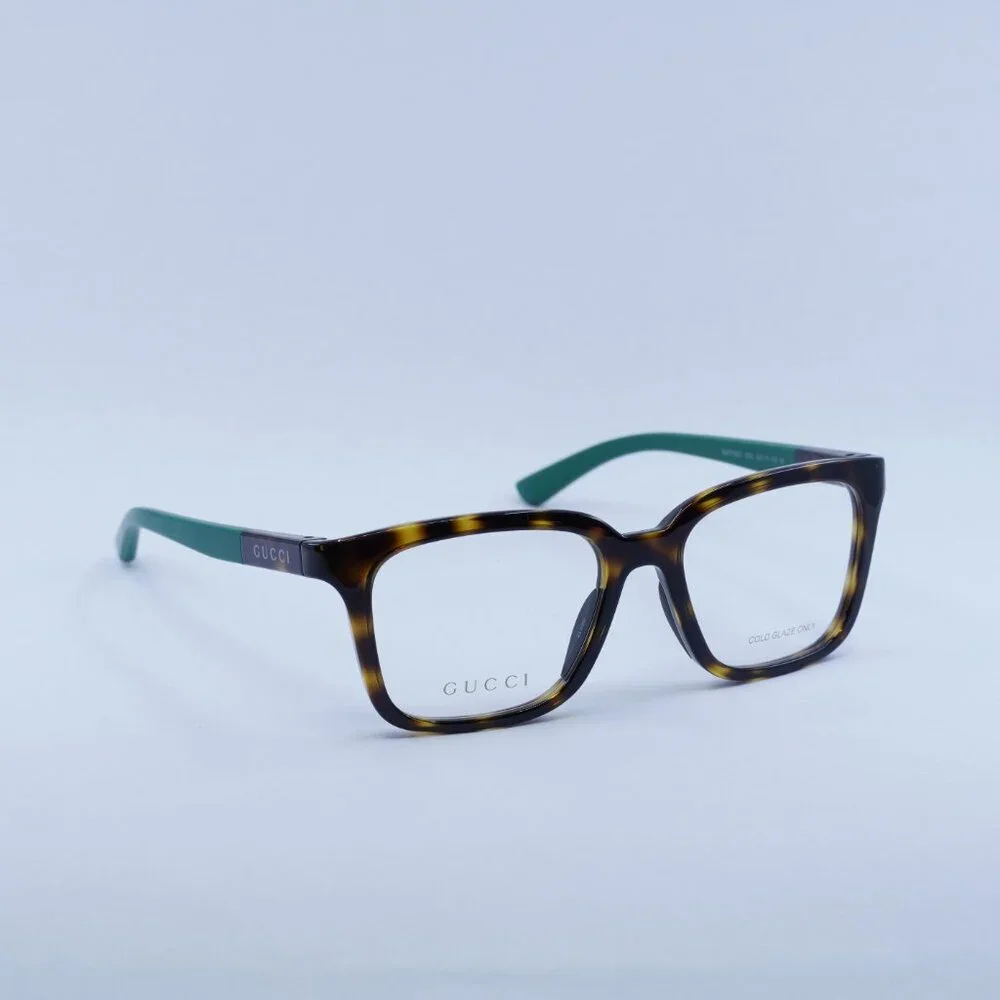 Gucci GG1738O 003 Eyeglasses Havana/Green Frame - Lowest Price!